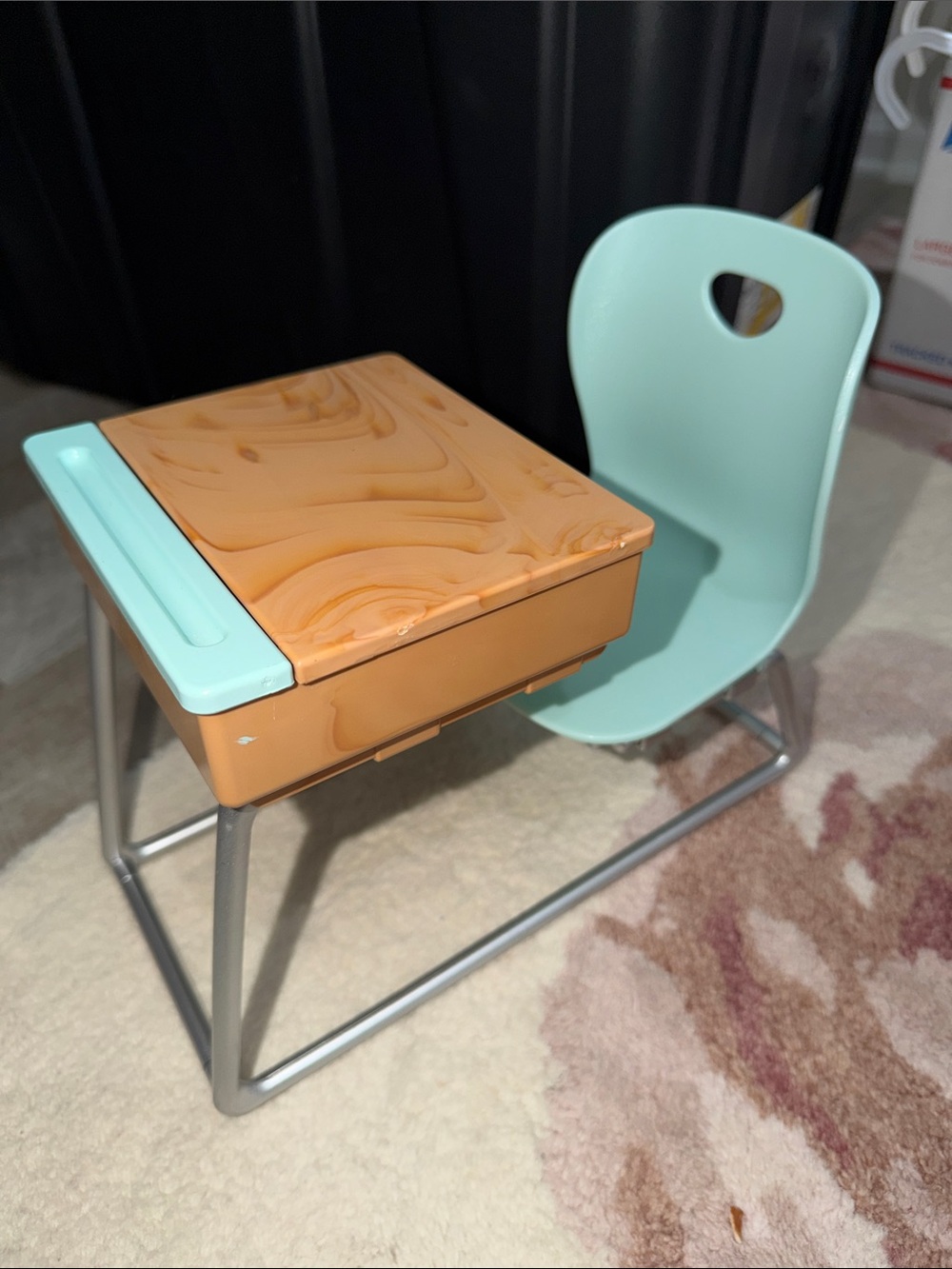Our Generation Doll Brown and Mint Study Desk & Chair Set